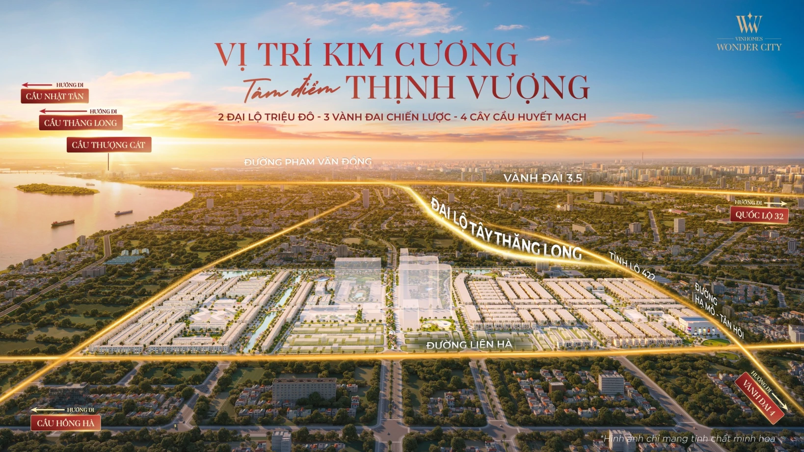 VINHOMES_Wonder-CIty Đan Phượng. TẶNG XE VF9 -Biệt thự, VỐN tự có 7 TỶ SỞ HỮU NHÀ VƯỜN. Chính Sách Ưu Đãi Chưa Từng Có. Cơ Hội X 2 Lần Tài Sản khi thông Đại lộ Tây Thăng Long (27/8)