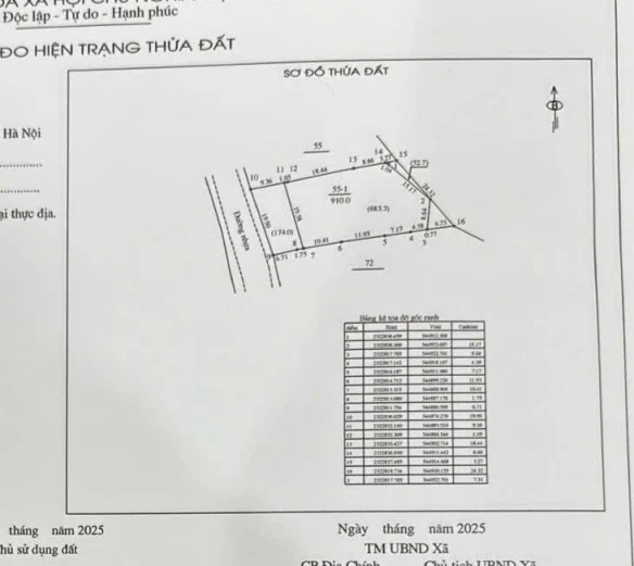 BÁN LÔ ĐẤT MẶT ĐƯỜNG TL446 TẠI SỔ YÊN TRUNG THÍCH HỢP LÀM NHÀ HÀNG KHÁCH SẠN HOẶC NHÀ XƯỞNG
