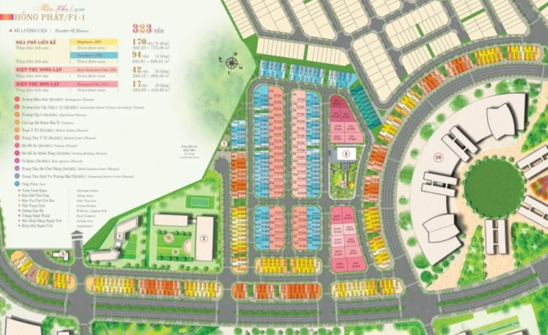 Bán biệt thự liền kề Hồng Hạc City (Hồng Hạc Phú Mỹ Hưng), P. Xuân Lâm, Tx. Thuận Thành, T. Bắc Ninh
