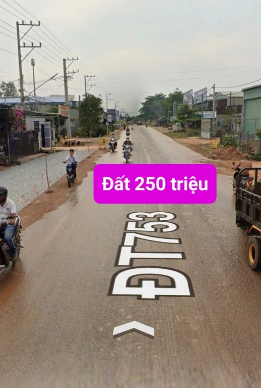 CHỈ 250 TRIỆU SỞ HỮU ĐẤT MẶT TIỀN QL13C (DT 753 CŨ)