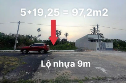 Bán Nền 97,2m2 Cách QL1A Chỉ 50m, Cách An Bình, Ninh Kiều 5,8km