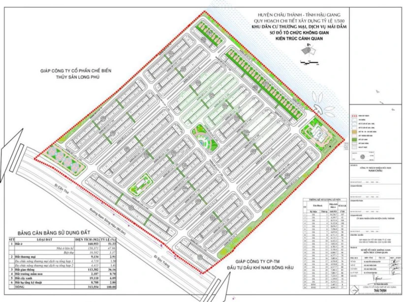 Nền thổ cư 80m2 KDC Vạn Phát Sông Hậu - Mái Dầm