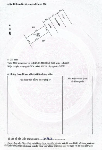 Chính chủ bán đất tại OM40 MBQH