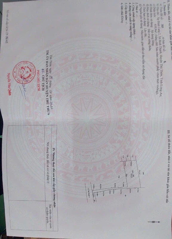 HIẾM CÓ! 1052M2 ĐẤT FULL THỔ CƯ - GIÁP RANH PHƯỜNG LONG AN - SỔ RIÊNG CHÍNH CHỦ. LHCC-0985097468