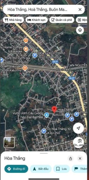 bán đất hoà thắng đường nhựa