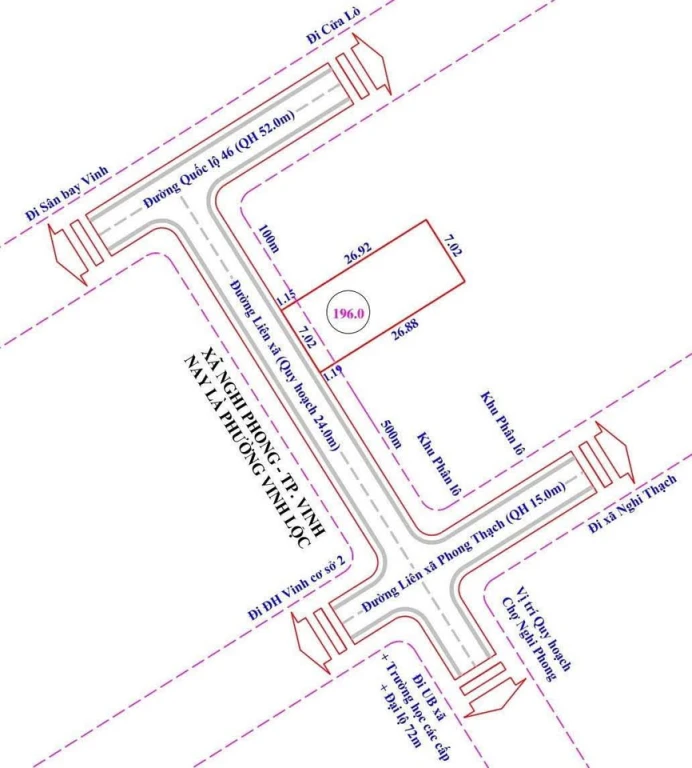 Siêu phẩm cực đẹp mặt đường 24m Nghi Phong