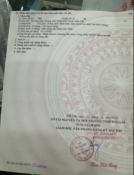 Cần Bán đất