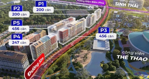 Chỉ với 1,4 tỷ sở hữu ngay căn Studio 30m2 sử dụng tại tòa P6 - Park Residence
