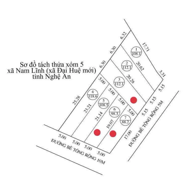Bán đất xóm 5 Nam lĩnh _ Đại Huệ