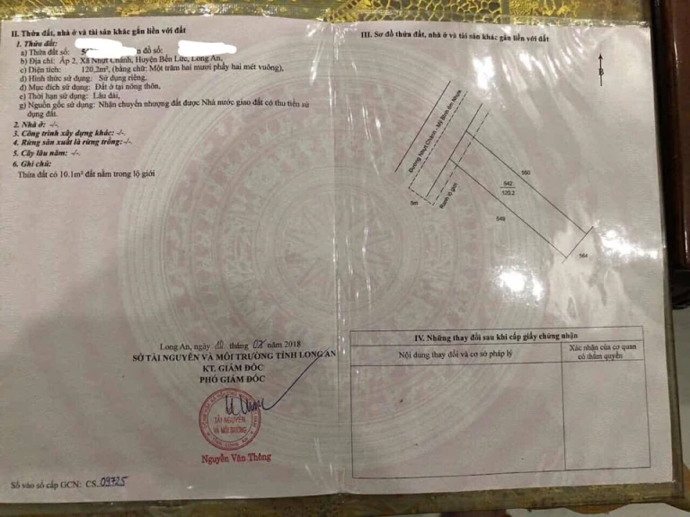 Chính chủ gửi bán lô đất thổ cư