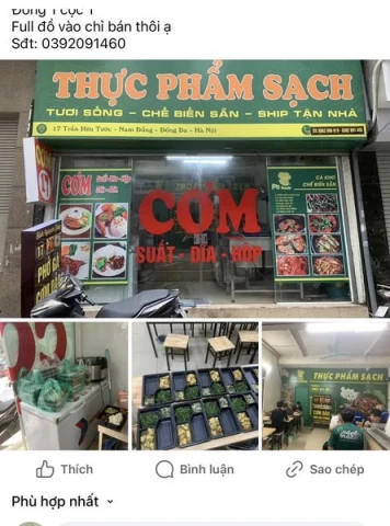 Sang nhượng nhanh quán cơm 17 trần hữu tước , nam đồng , đống đa