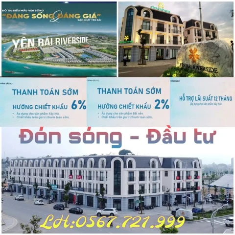 🤘💖👩🥒chính thức mở bán*đợt 1 GIÁ*tại chủ đầu tư dự án yên bái RIVERSIDE
