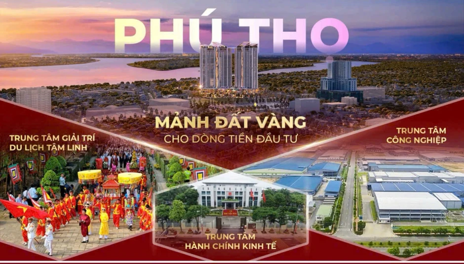 Mở bán*căn hộ cao cấp Vic Grand Square -Việt Trì .1.5ty/căn