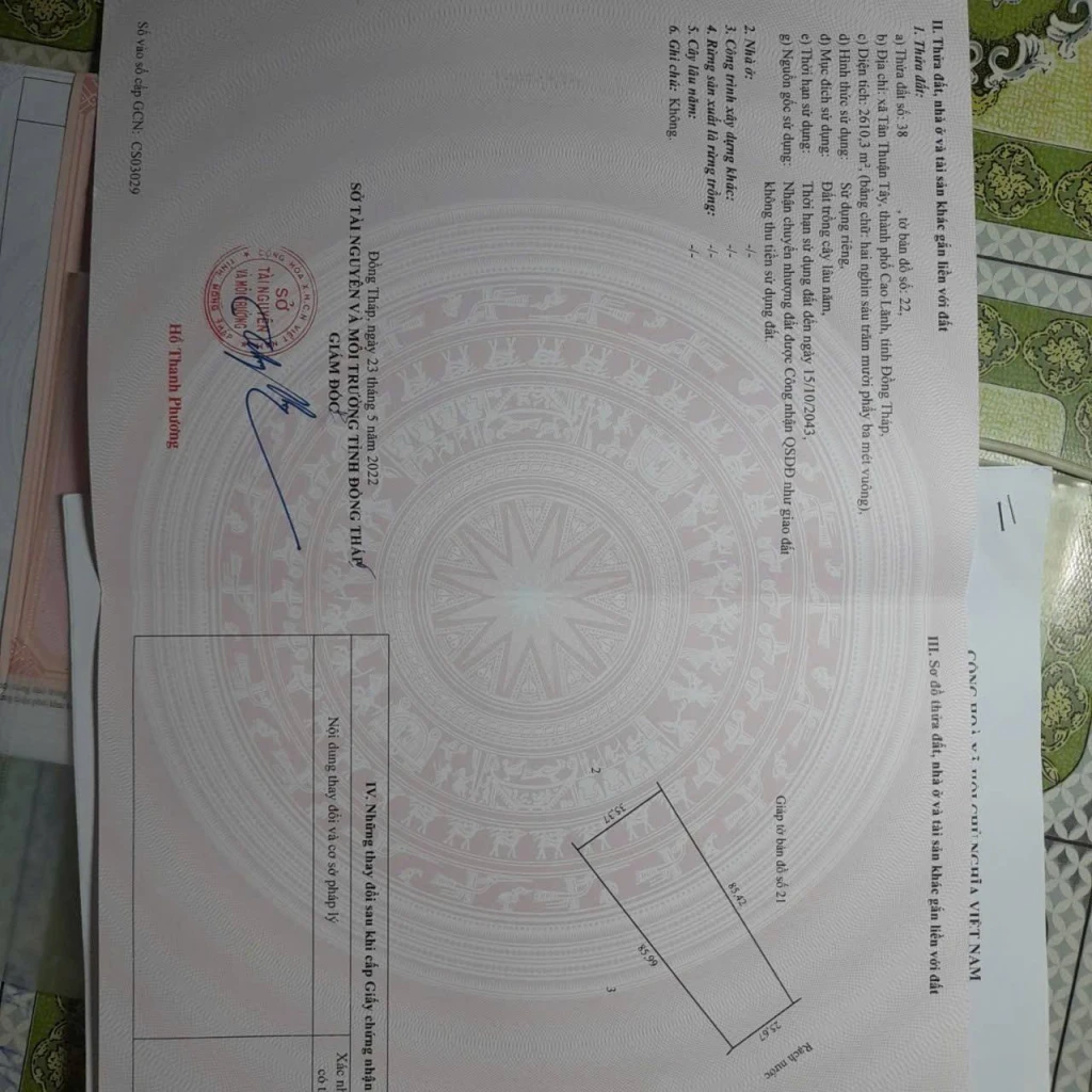 Cần bán đất vườn
