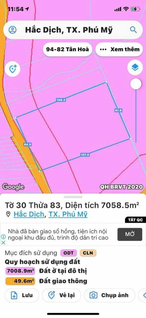 Chủ cần bán gấp 25.000m2 đất tại Phường Tân Thành- HCM(