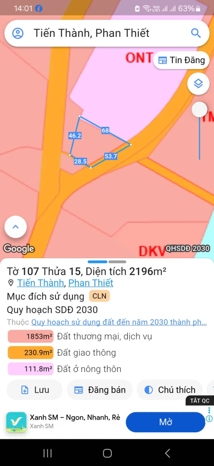 2000m2 dưới chân novaworld - Phanthiet