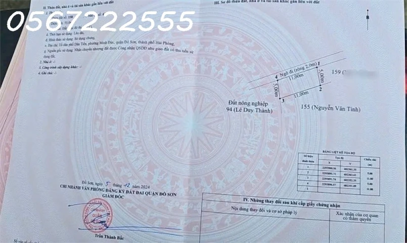 Bán đất Dân Tiến, Nam Đồ Sơn giá chỉ hơn 6xx triệu - ZALO 0567 222 555