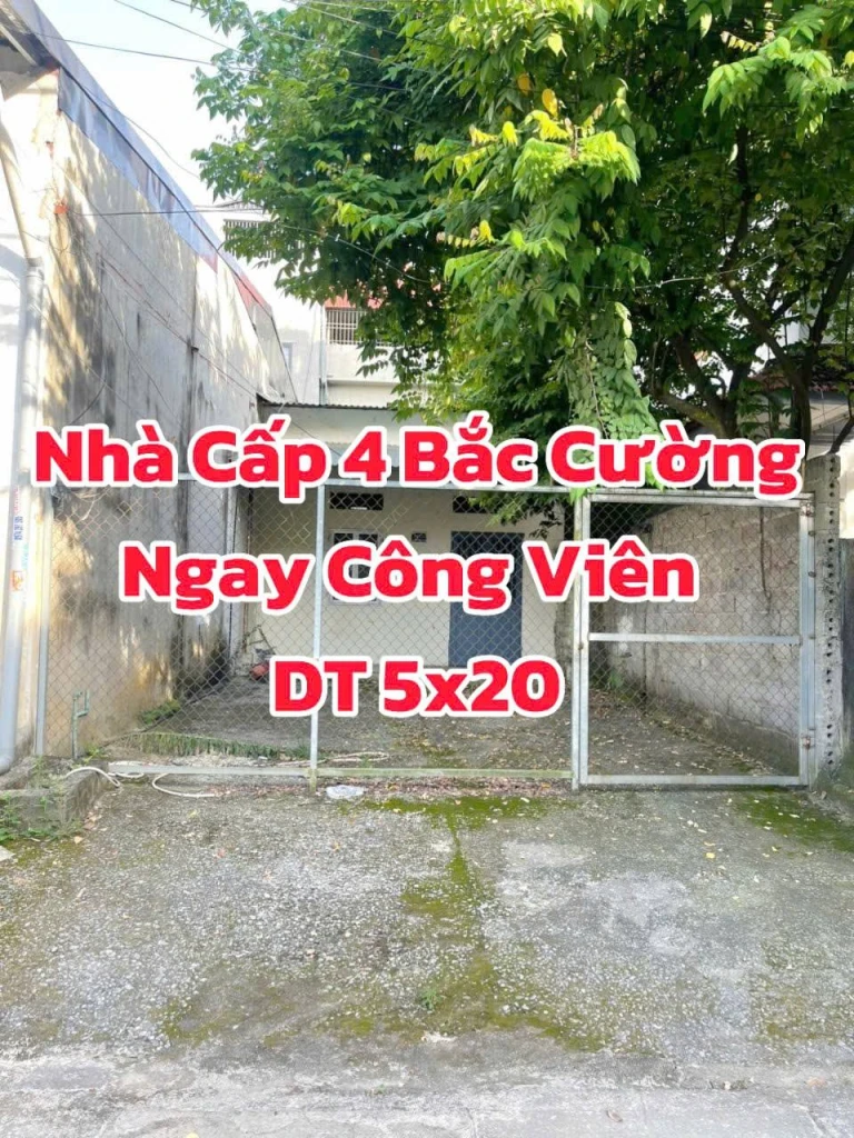 Bán Nhà Cấp 4 Đường Nguyễn Thăng Bình Bắc Cường Ngay Công Viên