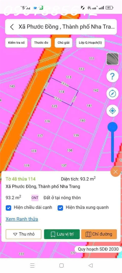 Bán đất ở xã phước đồng nha trang khánh hoà