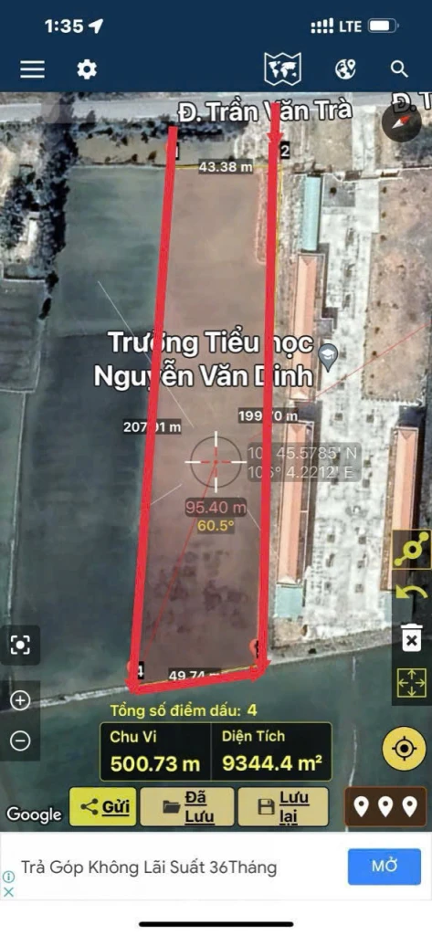 CHÍNH CHỦ CẦN BÁN ĐẤT MẶT TIỀN ĐƯỜNG NHỰA – VỊ TRÍ ĐẸP, TIỀM NĂNG ĐẦU TƯ CAO - TẠI XÃ MỘC HOÁ, TỈNH TÂY NINH