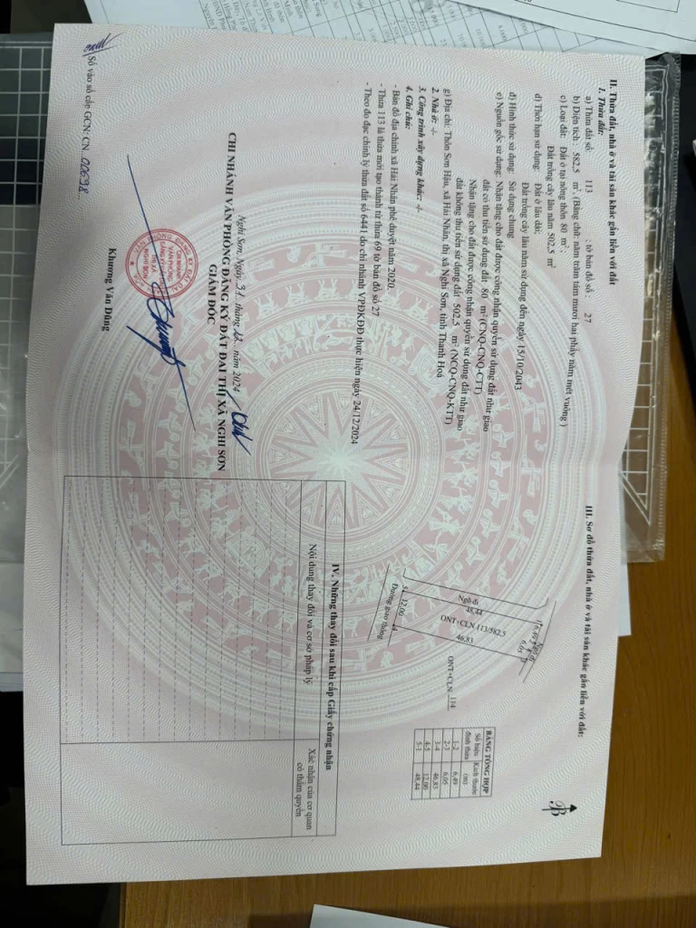 Chính chủ Bán Lô Đất TDP Sơn Hậu Phường Tĩnh Gia , Tỉnh Thanh Hóa