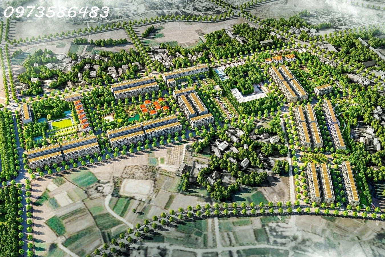 Khu đô thị Vàng Cao Xá - Tân Yên - Bắc Giang  0973 586 483