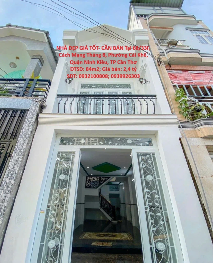 NHÀ ĐẸP GIÁ TỐT- CẦN BÁN Tại Phường Cái Khế, Ninh Kiều, Cần Thơ