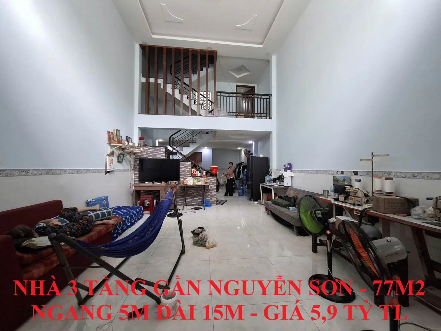 NHÀ ĐẸP 3 TẦNG GẦN NGUYỄN SƠN, 77M2 NGANG 5M DÀI 15M, GIÁ 5,9 TỶ TL