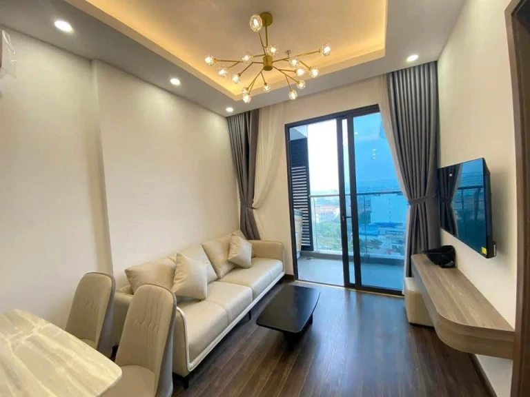 Bán căn 2PN 1WC full đồ view cầu Rào 2 hướng siêu mát tại Hoàng Huy Commerce chỉ 2,25 tỷ