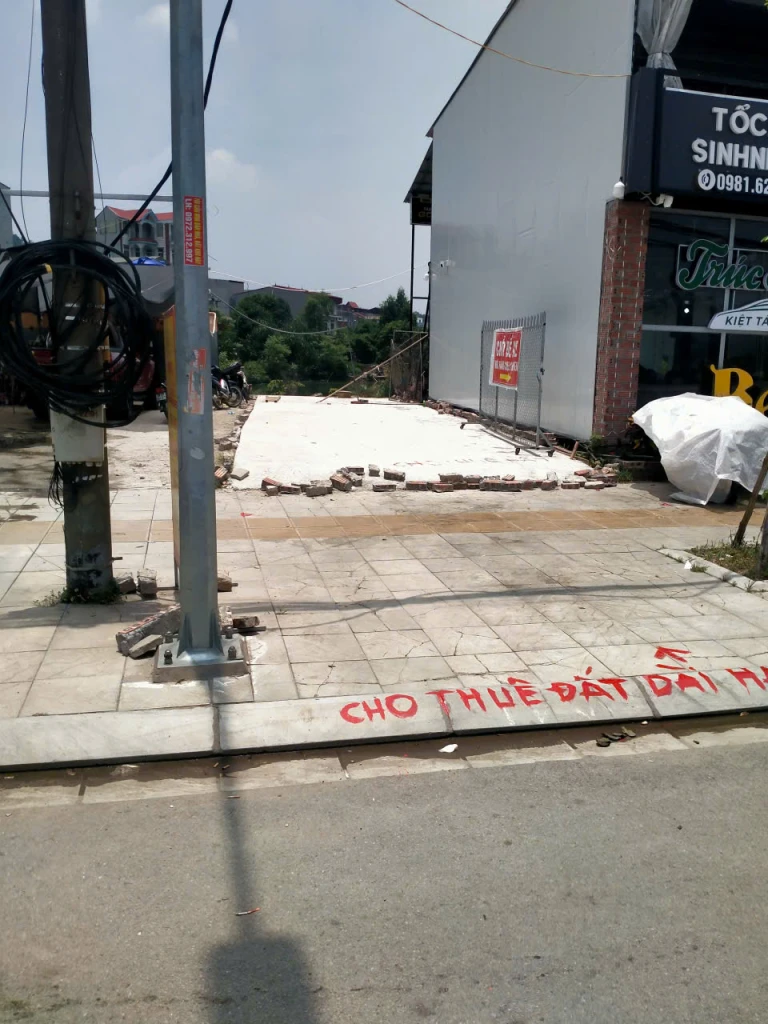 Cho thuê dài hạn lô đất mặt đường Tam Giang, Vân Dương, tp.Bắc Ninh, đường vào Cổng KCN Quế Võ 1 và Lãm Làng.