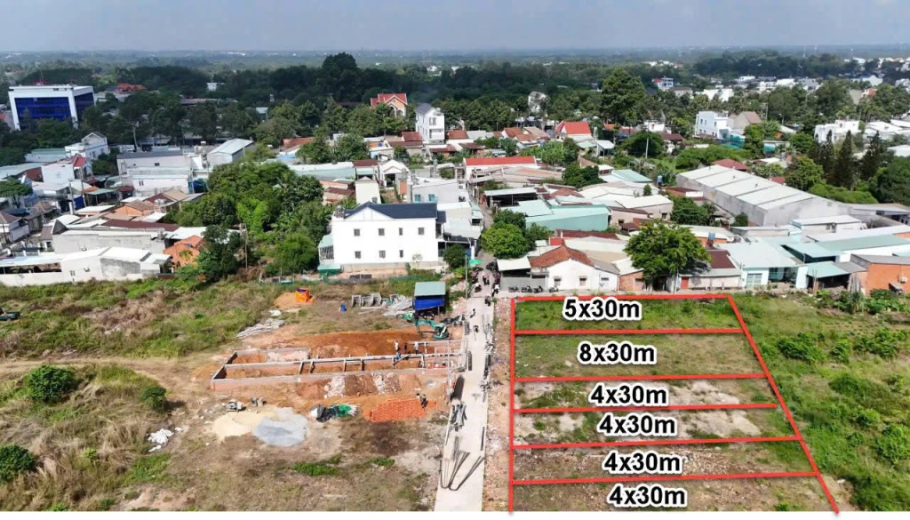 Cần bán lô đất 2 mặt tiền, 5x30,Bình Dương, giá chỉ 1,66 tỷ, hỗ trợ vay lên đến 70%