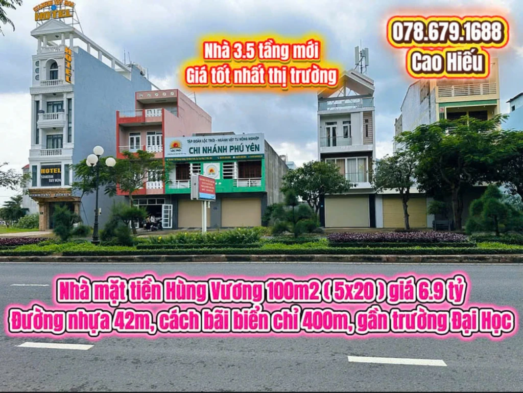 💥 BÁN NHÀ MẶT TIỀN ĐƯỜNG HÙNG VƯƠNG - TUY HÒA