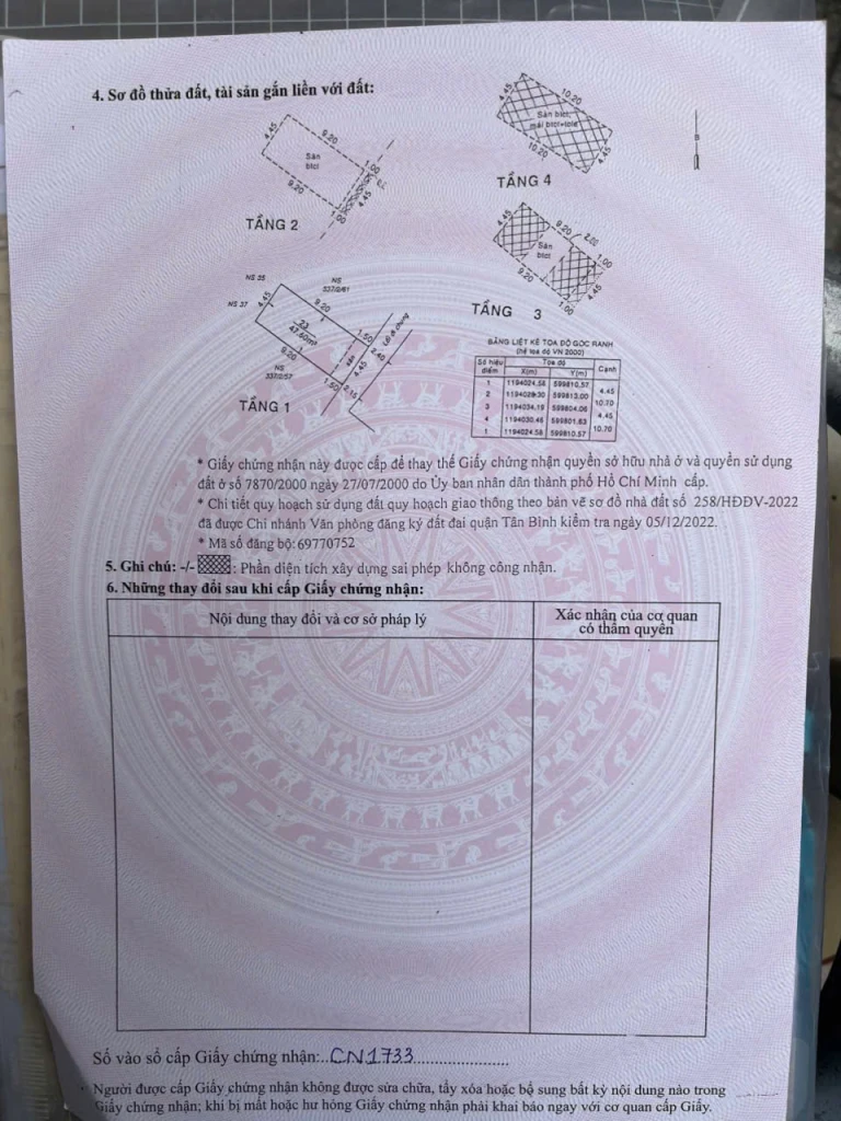 Bán NR 6PN 4WC đẹp, 47.6m2, 10 tỷ tại Lê Văn Sỹ, p 1, Q.Tân Bình, TP.HCM