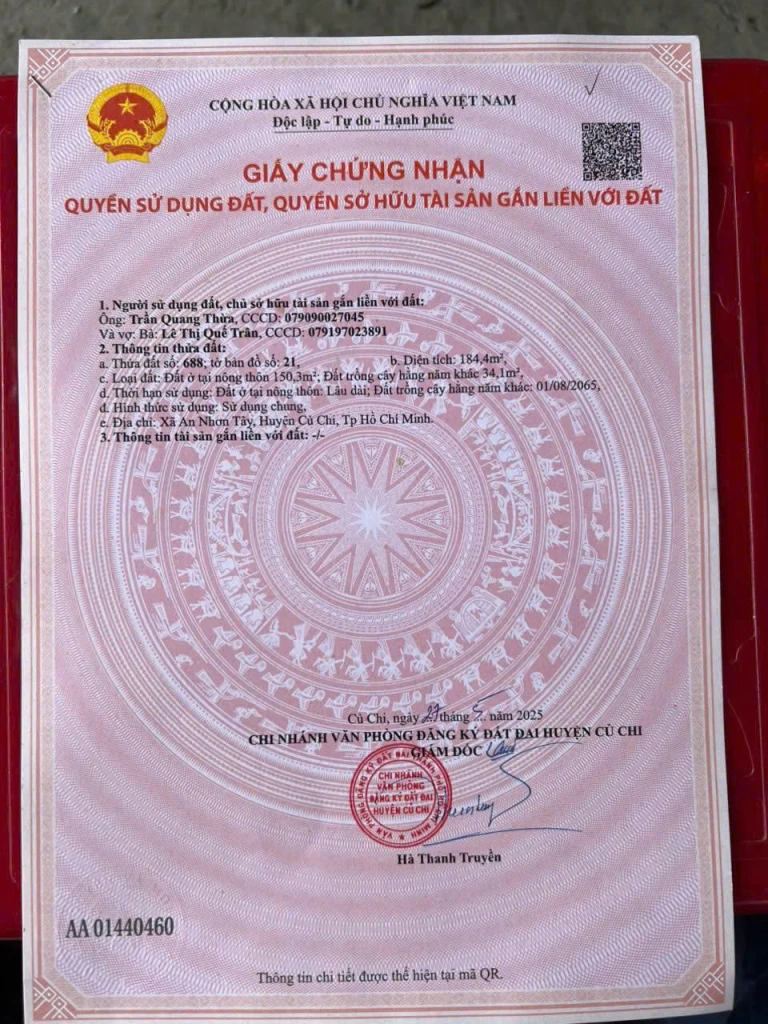 Bán Đất full thổ cư gần safari tại mặt tiền đường An Nhơn Tây rộng 12m ngộp ngân hàng nên hạ giá