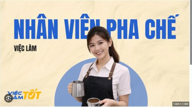 Cần 02 pha chế + phục vụ  Coffee Bến Sông Trăng