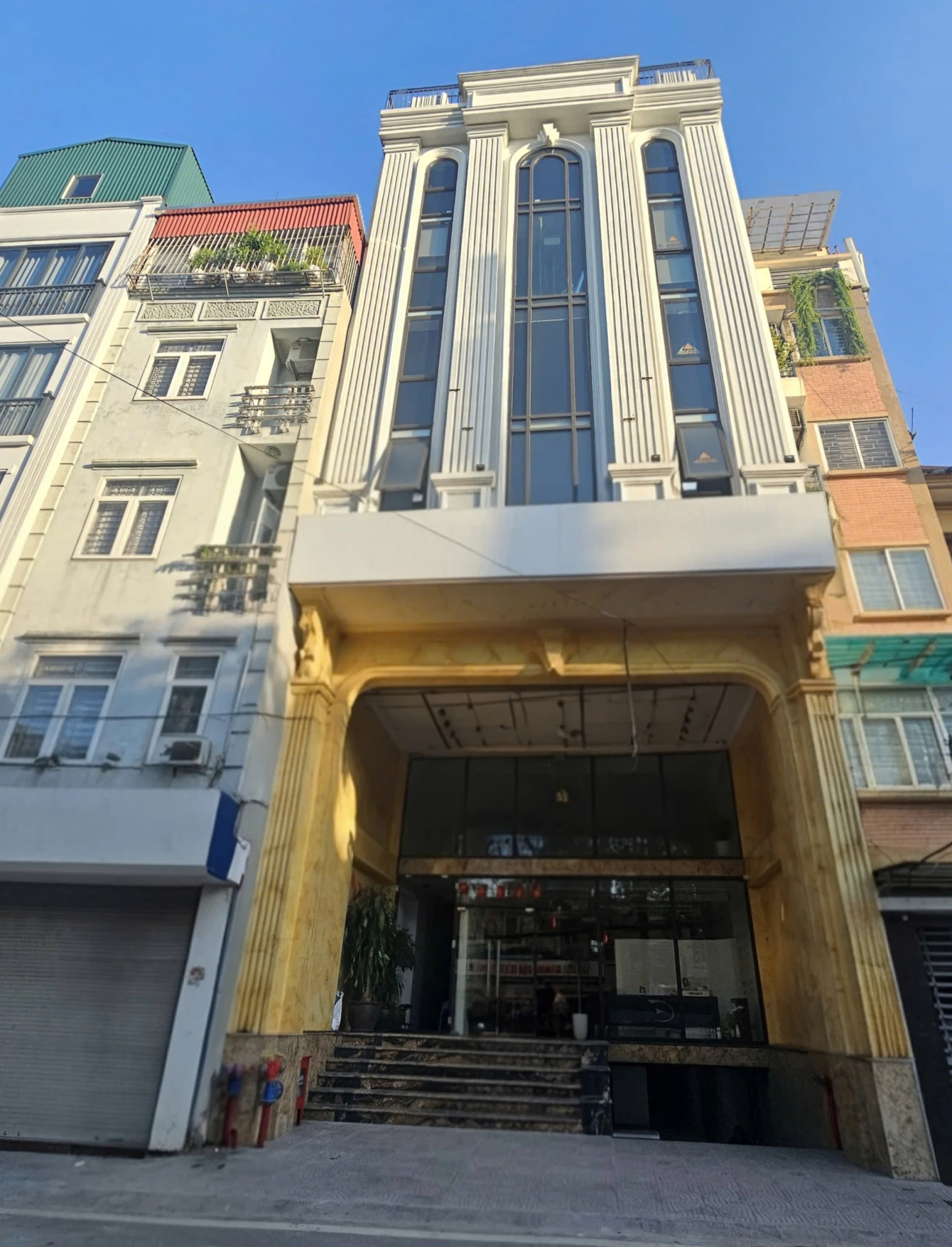 Cho thuê nhà, THANG MÁY, 146m2_ 7T; Lò Đúc, Hòa Mã, Hàm Long -70 tr
