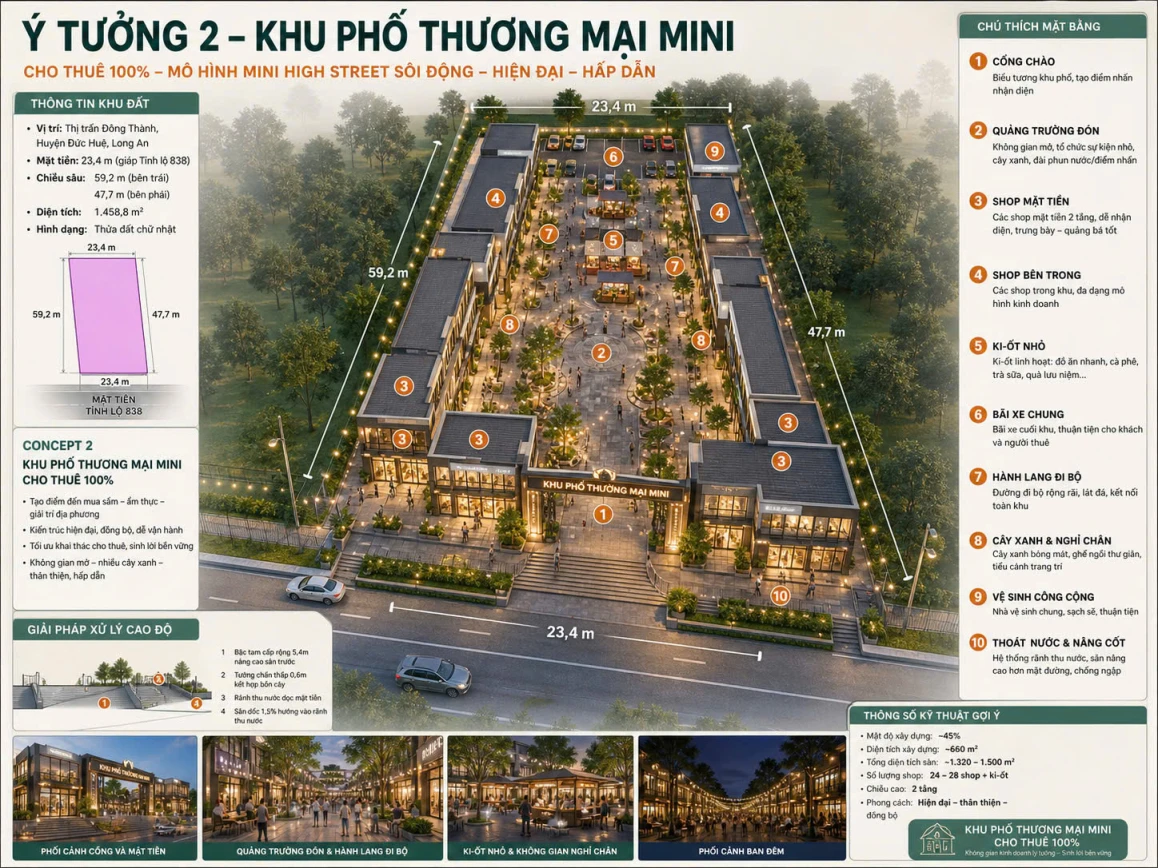 Bán 1.458m² mặt tiền TL838 – Sổ đỏ ODT – Đức Huệ Long An – 12,5 tỷ TL