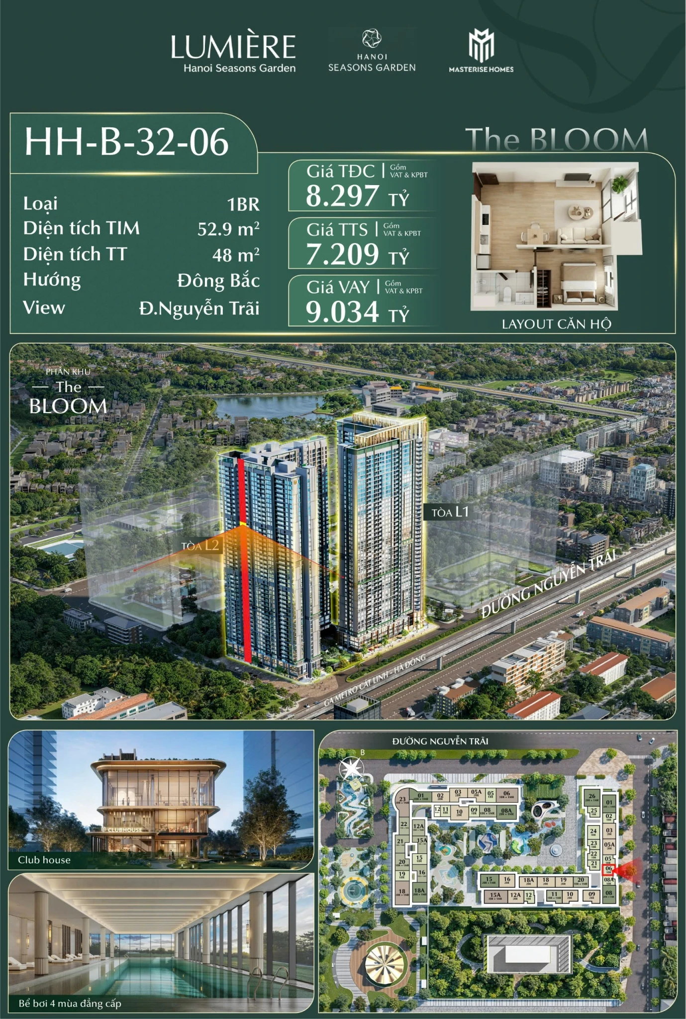 🌿 MỞ BÁN CĂN 1PN VIEW ĐƯỜNG NGUYỄN TRÃI TẠI MASTERISE CAO XÀ LÁ 🌿