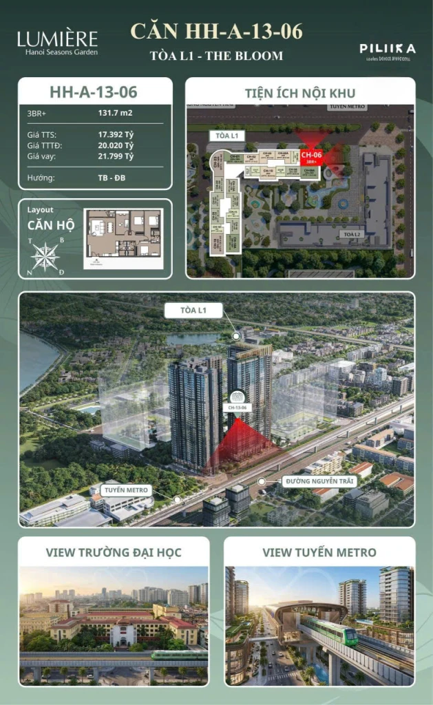💎 SIÊU PHẨM CĂN GÓC 3BR+  VIEW TUYẾN METRO TẠI MASTERISE CAO XÀ LÁ - KHÔNG CHỐT LÀ HỐI HẬN