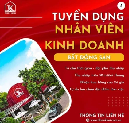  T.U.Y.Ể.N NHÂN SỰ LÀM VỀ MẢNG THỔ CƯ