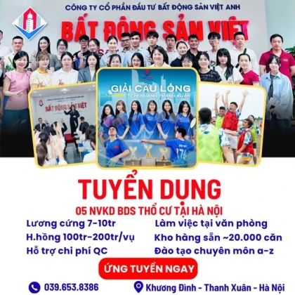  CÓ LƯƠNG CỨNG - LÀM BẤT ĐỘNG SẢN THỔ CƯ ĐI