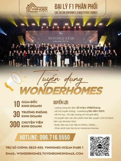  Tuyển Dụng BĐS – Thu nhập lên đến 20TR/Tháng 