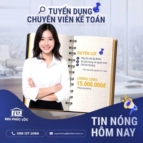  PHÚC LỘC TUYỂN DỤNG BACK OFFICE