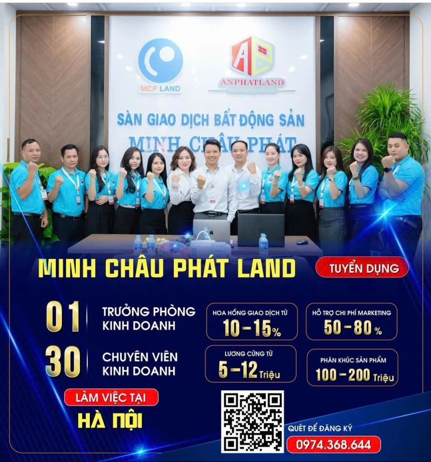  MINH CHÂU PHÁT CHUYÊN ĐẤT NỀN PHÂN KHÚC 100-200tr/lô TUYỂN DỤNG