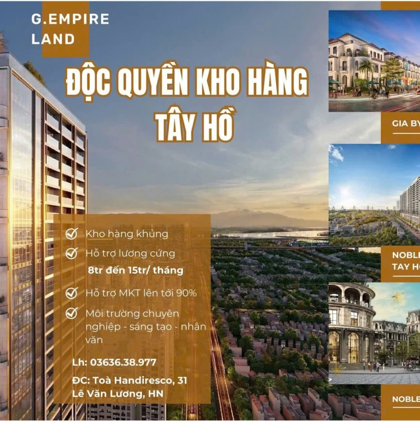 ⚡️ TUYỂN DỤNG NHÂN VIÊN KINH DOANH CHINH PHỤC KHO HÀNG ĐỘC QUYỀN TÂY HỒ ⚡️