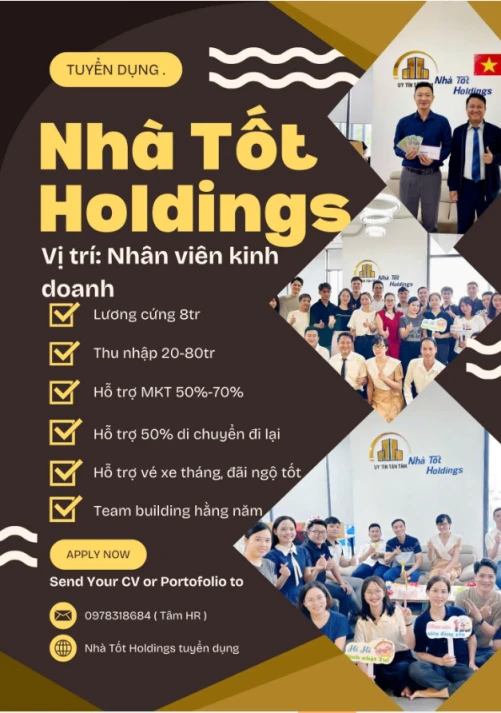  🔥 TUYỂN NVKD BĐS – ƯU TIÊN ỨNG VIÊN CÓ KINH NGHIỆM SALE! 🔥