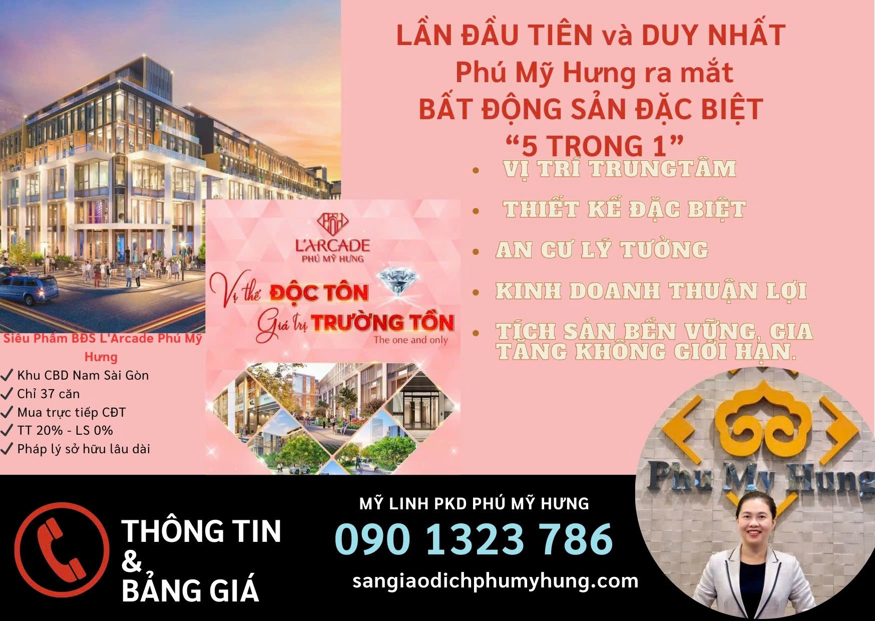 Mở bán những căn đẹp nhất dự án Larcade Phú Mỹ Hưng, nhận thông tin ngay 0901323786