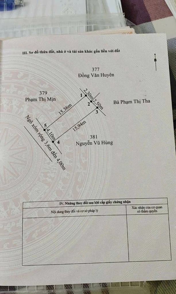 Duy nhất 1 lô đất đường 4m mông thượng chiến thắng an lão