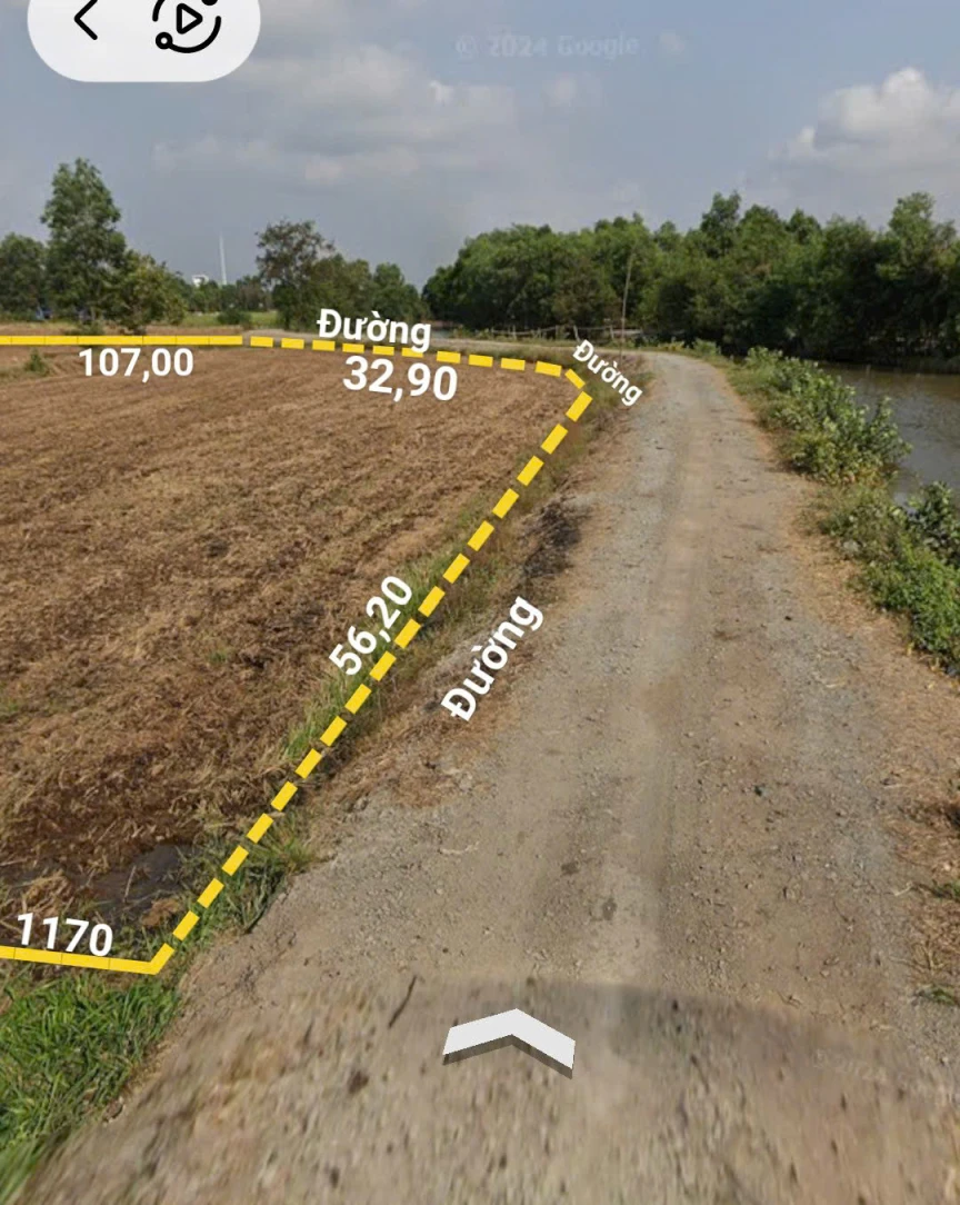 Bán đất mặt tiền 84x117m giá 3 triệu/m Đường Kênh 3