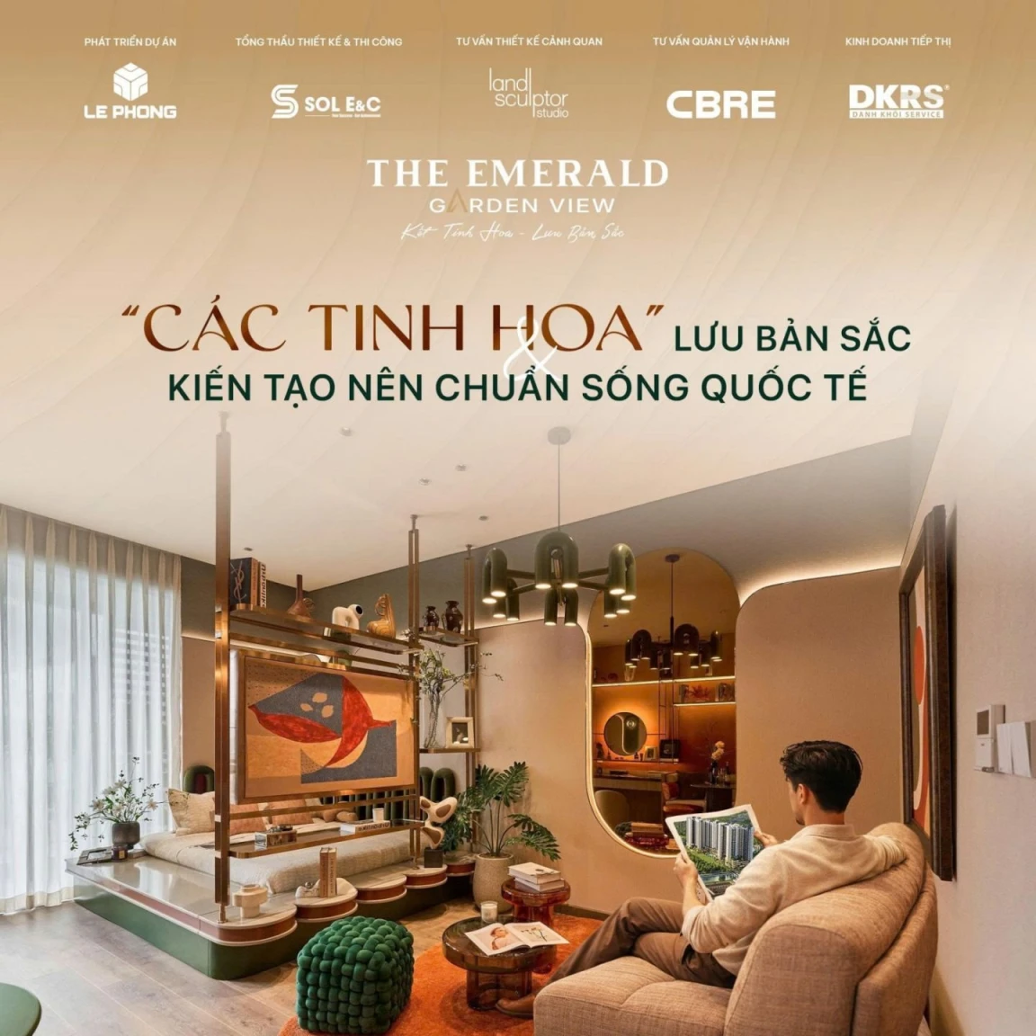 THE EMERALD GARDEN VIEW Căn hộ hang sang chỉ 7tr/ tháng 54m2 đáng mua nhất view chuẩn sống xanh